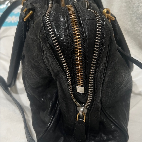 Marc by Marc Jacobs Black Textured Satchel - Picture 2 of 4